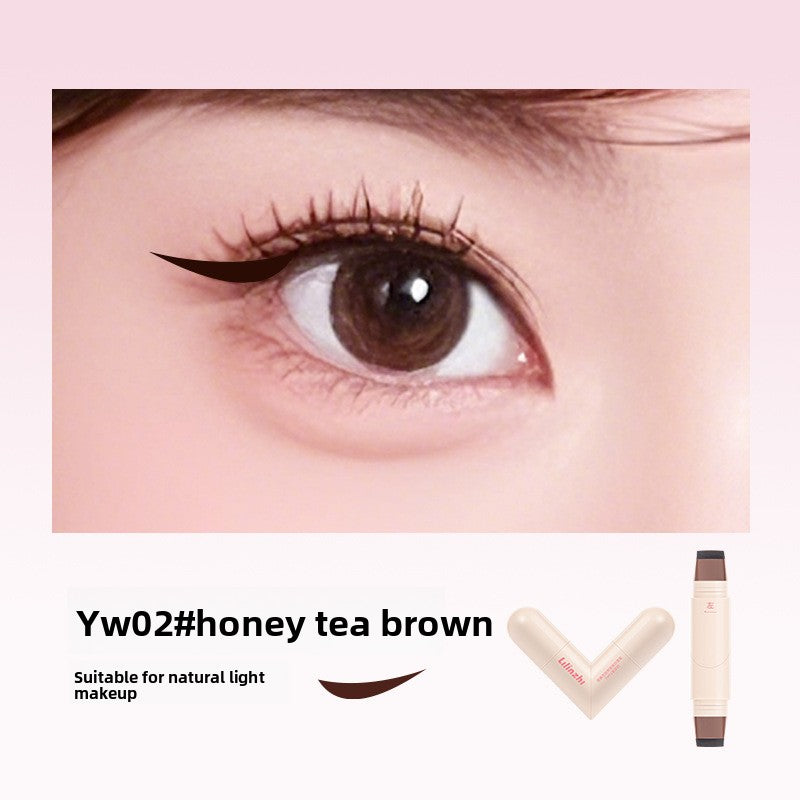 Rotating Eyeliner Stamp Pen Dual Ended Waterproof